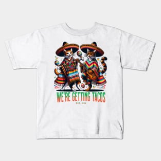 Funny Taco Cats Kids T-Shirt